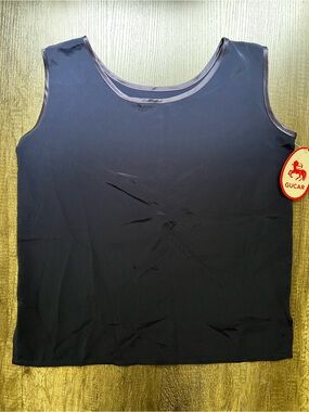 Black Scoop Neck Tank Top
